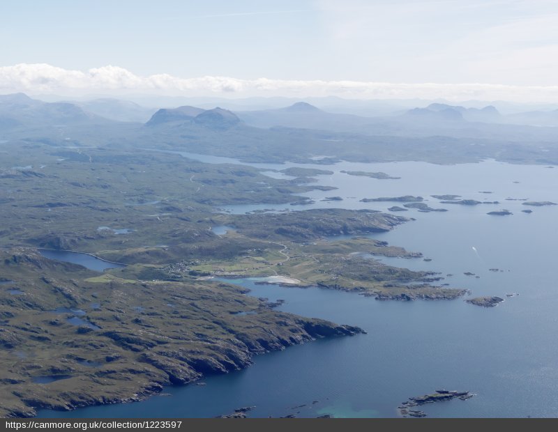 Scourie and Assynt from the air